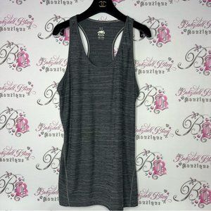 Roots tank top racer back grey Heathered with logo roots beaver work out yoga